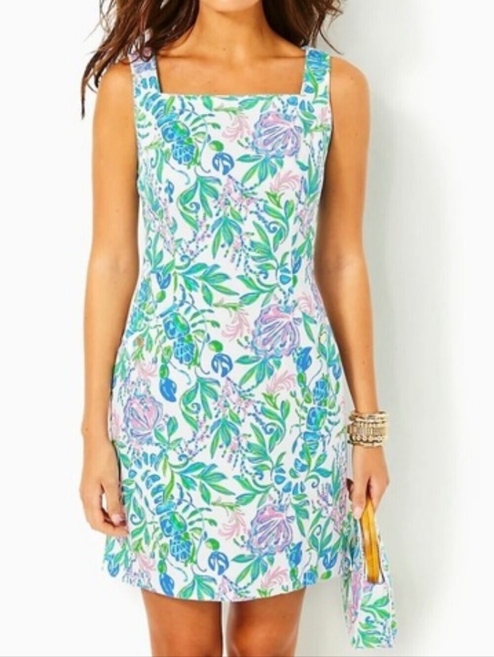 Lilly Pulitzer Just A Pinch Floral Preppy Resort The Lilly Shift Dress 6